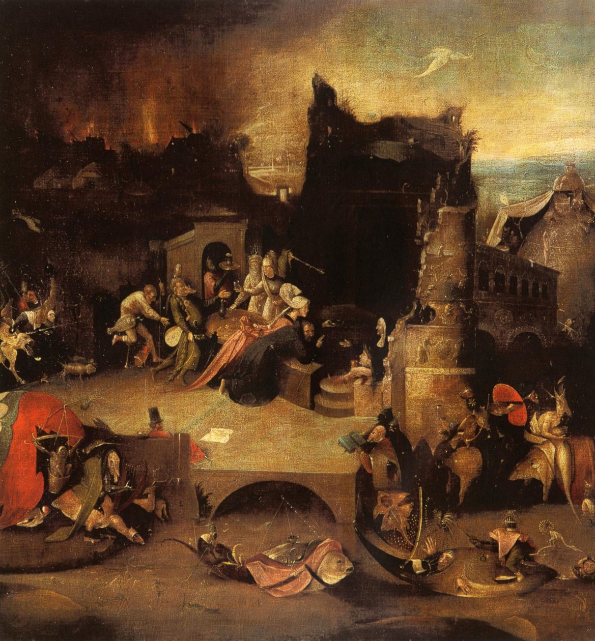 Temptation of Saint Anthony av Hieronymus Bosch