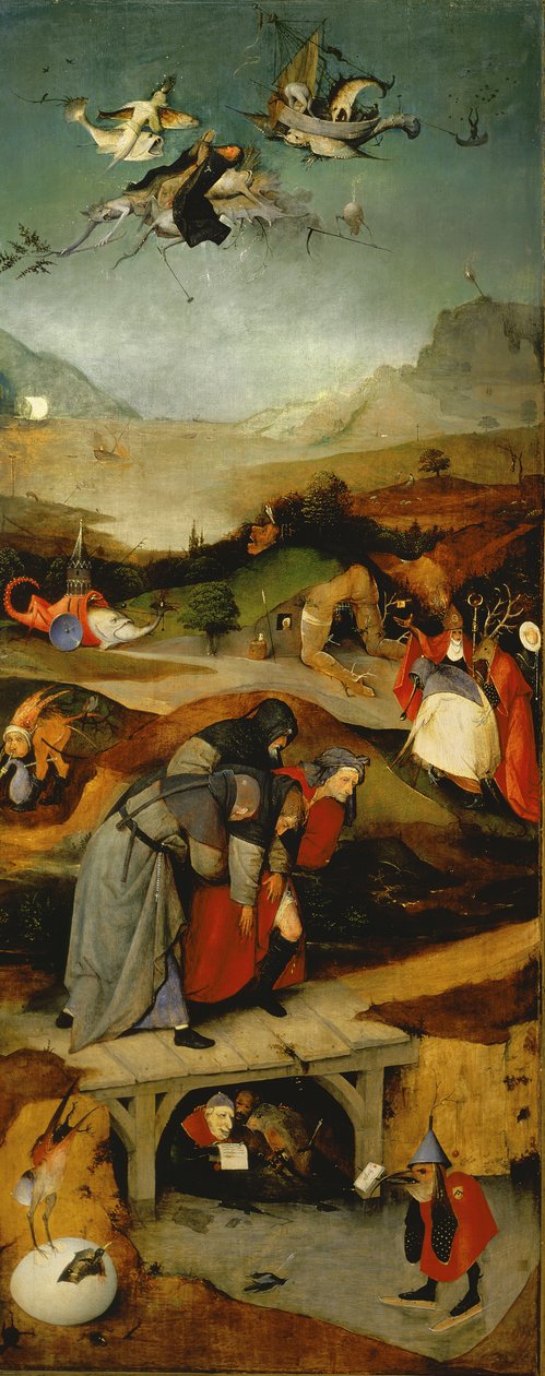 Temptation of St. Anthony (vänster panel) (se även 821, 35965, 59834, 67838 och 67839) av Hieronymus Bosch