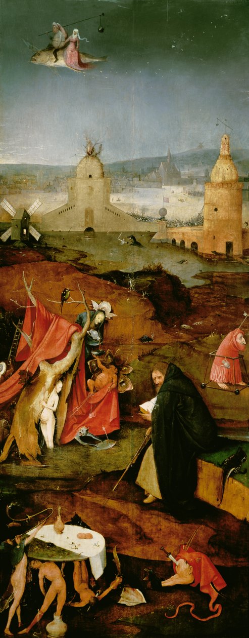 Temptation of St. Anthony (höger panel) (se även 821, 44162, 59834, 67838 och 67839) av Hieronymus Bosch