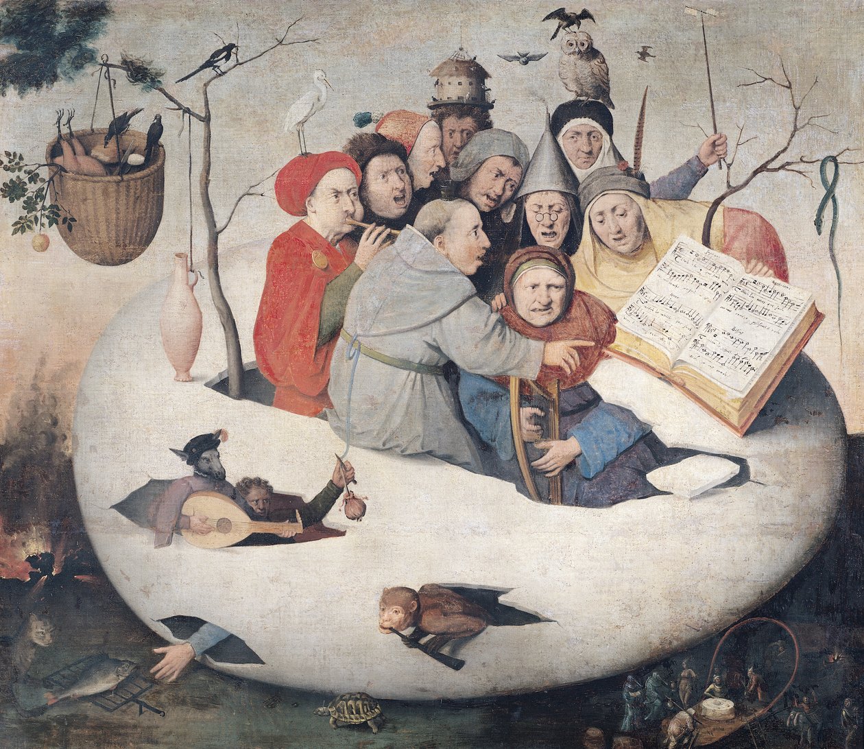 Konserten i ägget av Hieronymus Bosch