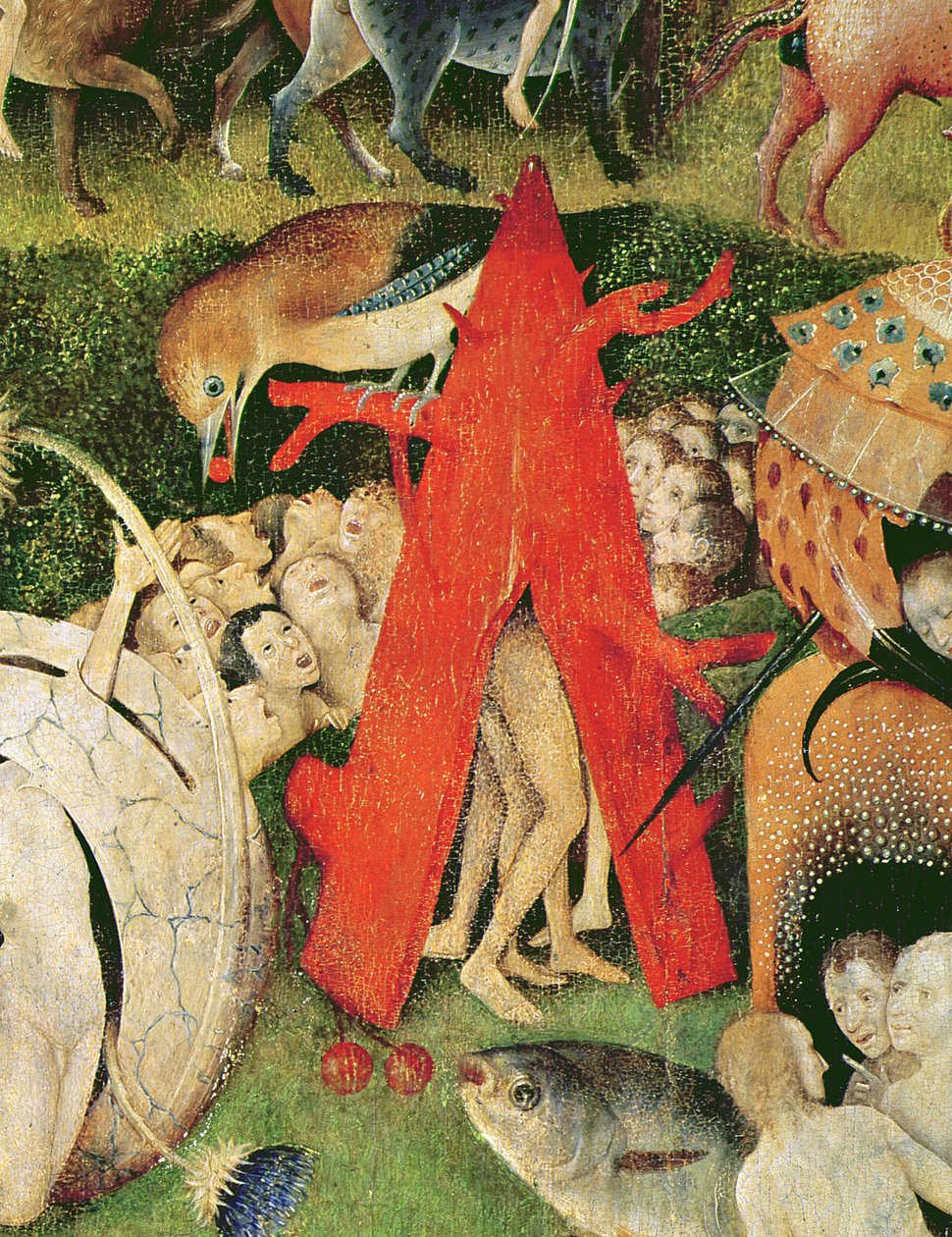 The Garden of Earthly Delights, c.1500 (detalj av 3425) av Hieronymus Bosch