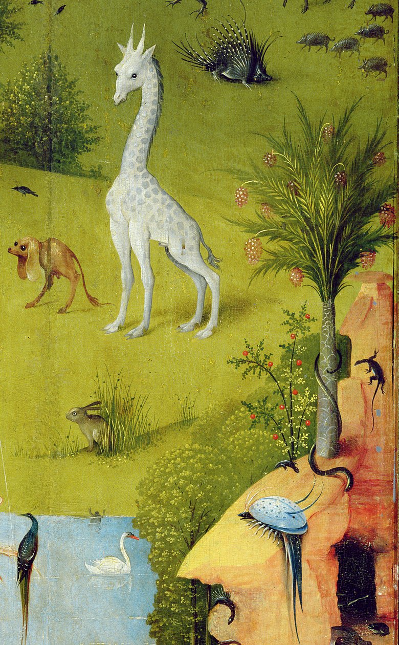 The Garden of Earthly Delights, c.1500 (detalj av 3425) av Hieronymus Bosch