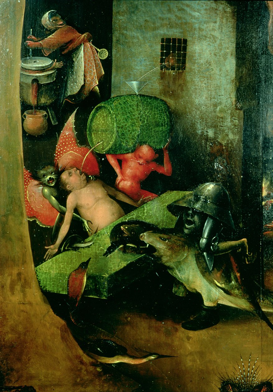 Den sidste dom (altertavle): Detalje af Fadsvederen av Hieronymus Bosch