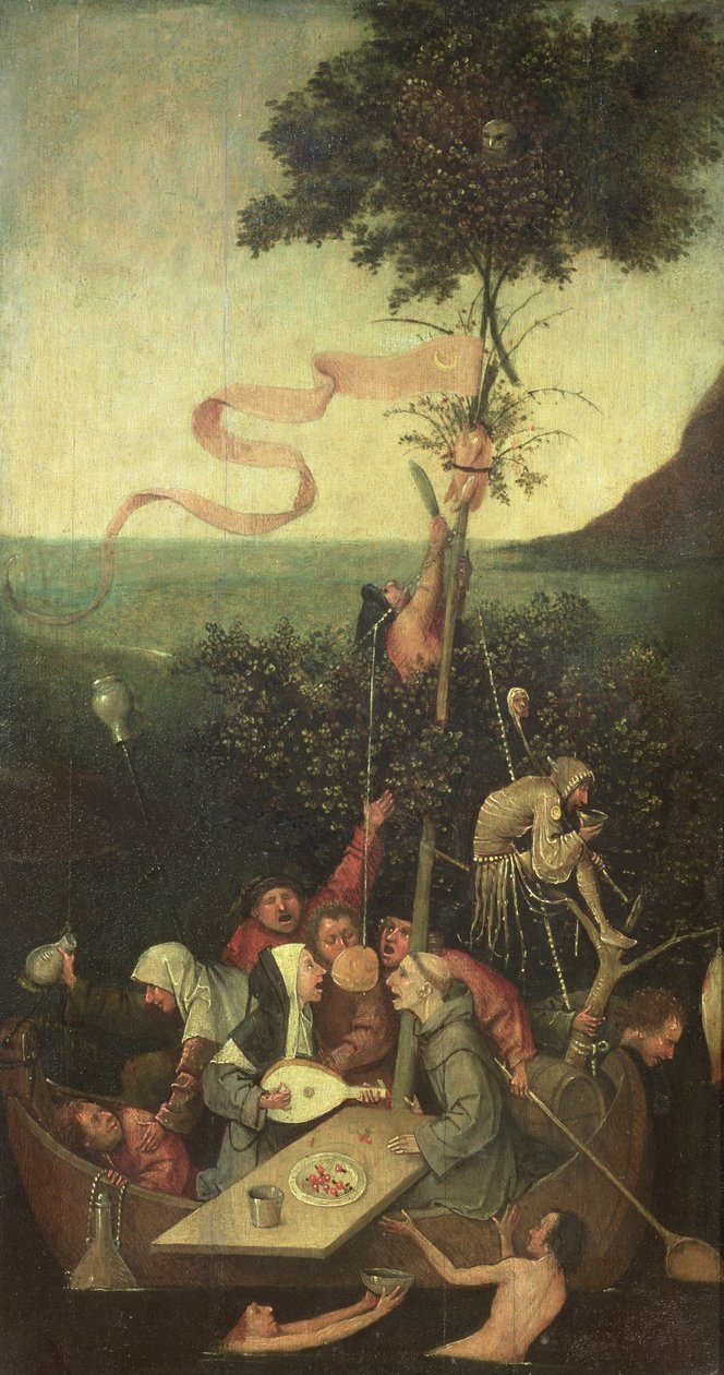 Dårarnas skepp, c.1500 av Hieronymus Bosch