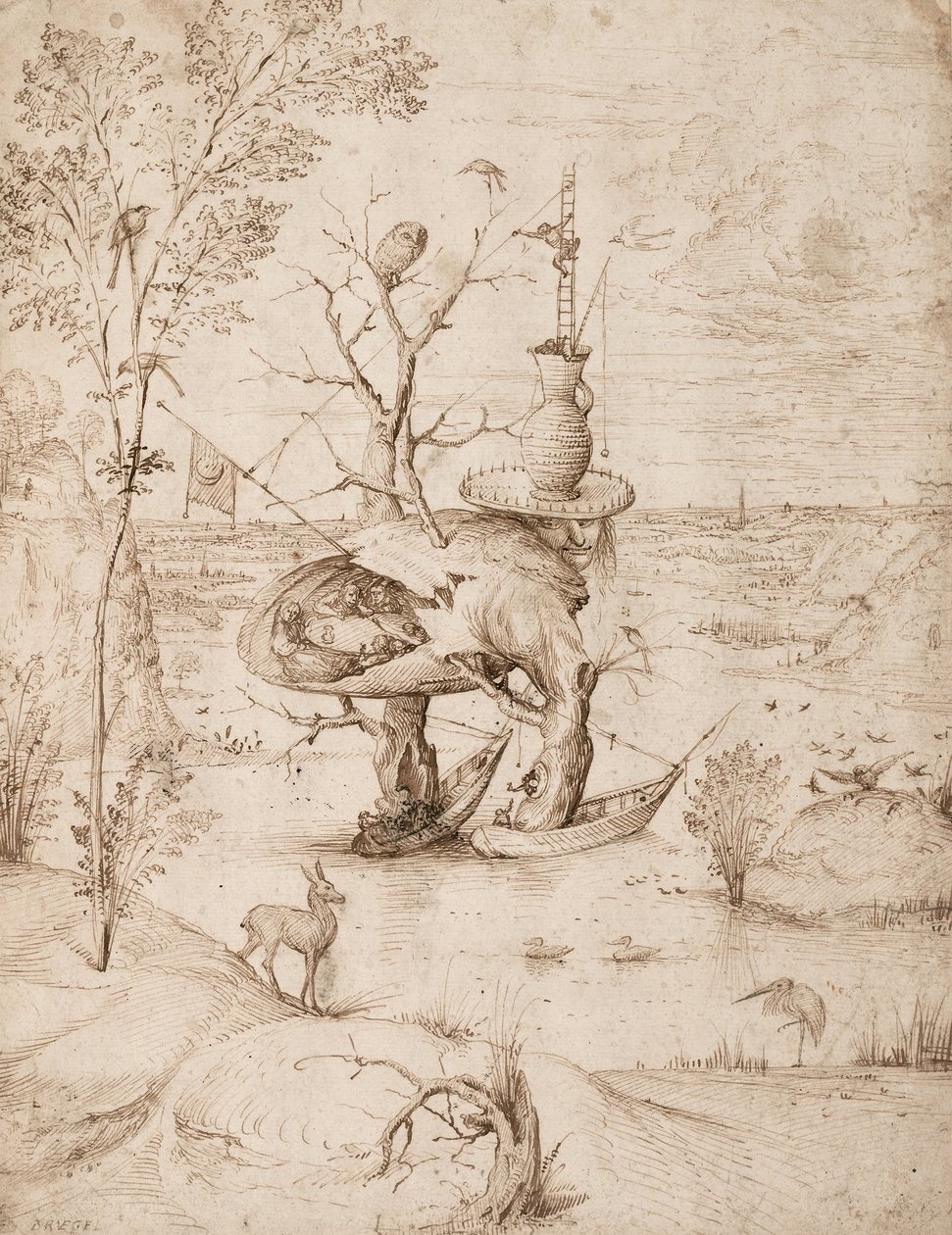 Träd-mannen, c. 1505 av Hieronymus Bosch