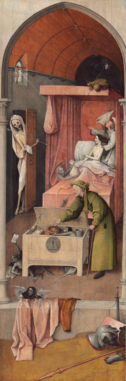 Döden och ockraren av Hieronymus Bosch