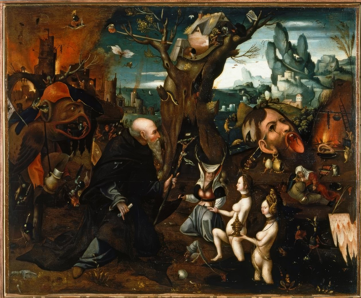 Den helige Antonius frestelse av Hieronymus Bosch