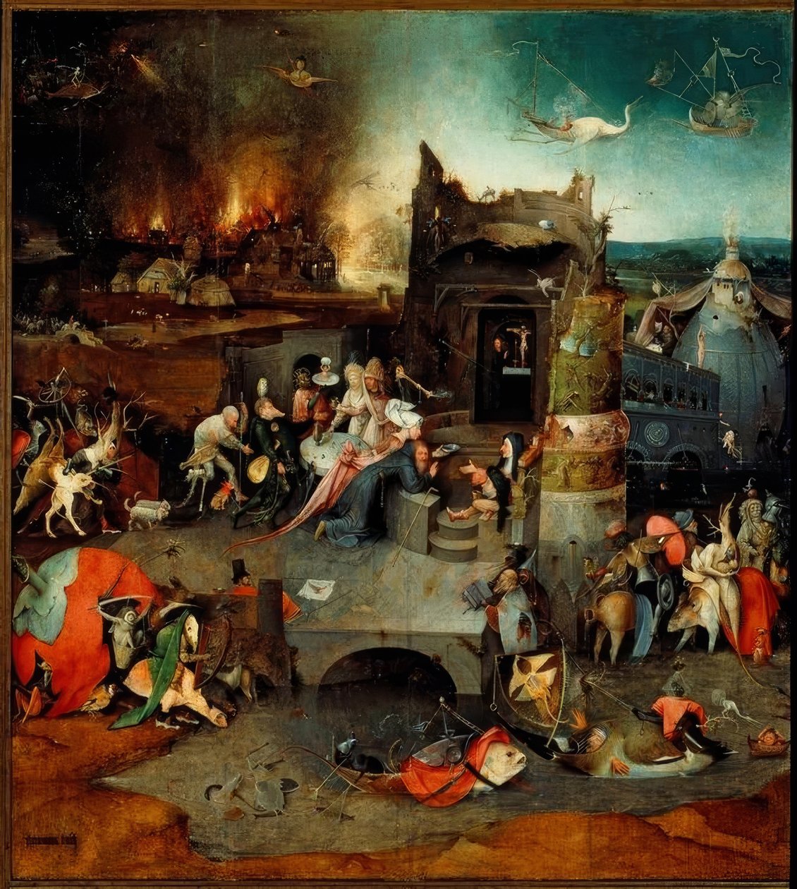 Frestelsen av Sankt Antonius av Hieronymus Bosch
