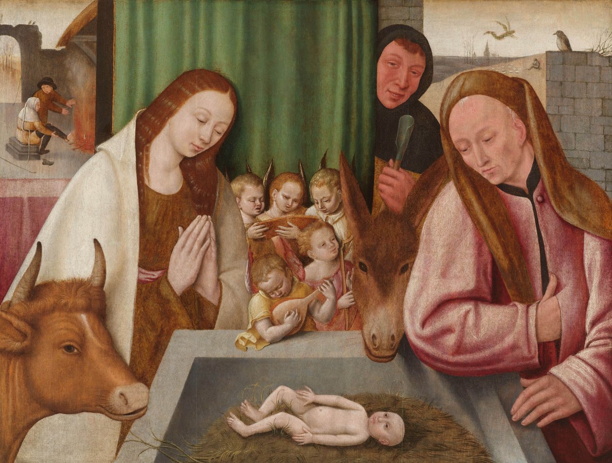 Nativity, c.1550-1600 av Hieronymus Bosch