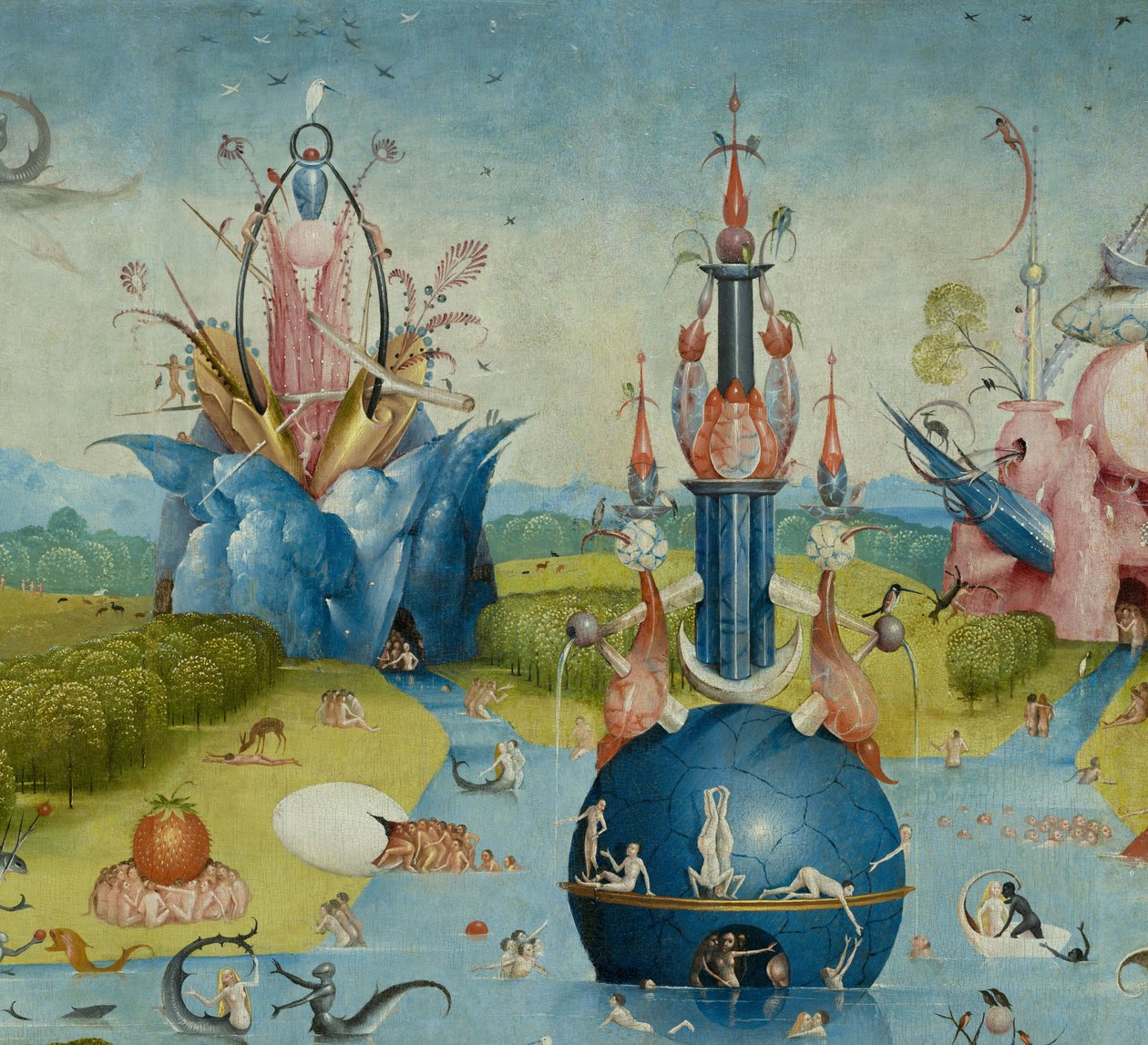 The Garden of Earthly Delights, 1490-1500 av Hieronymus Bosch