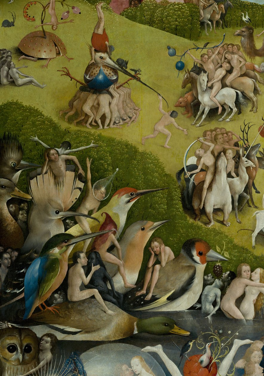 The Garden of Earthly Delights, 1490-1500 av Hieronymus Bosch