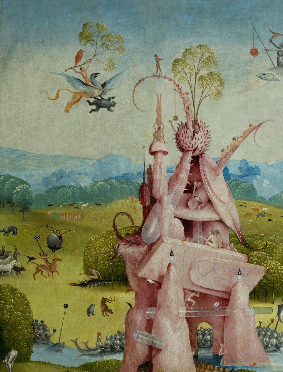 The Garden of Earthly Delights, 1490-1500 av Hieronymus Bosch