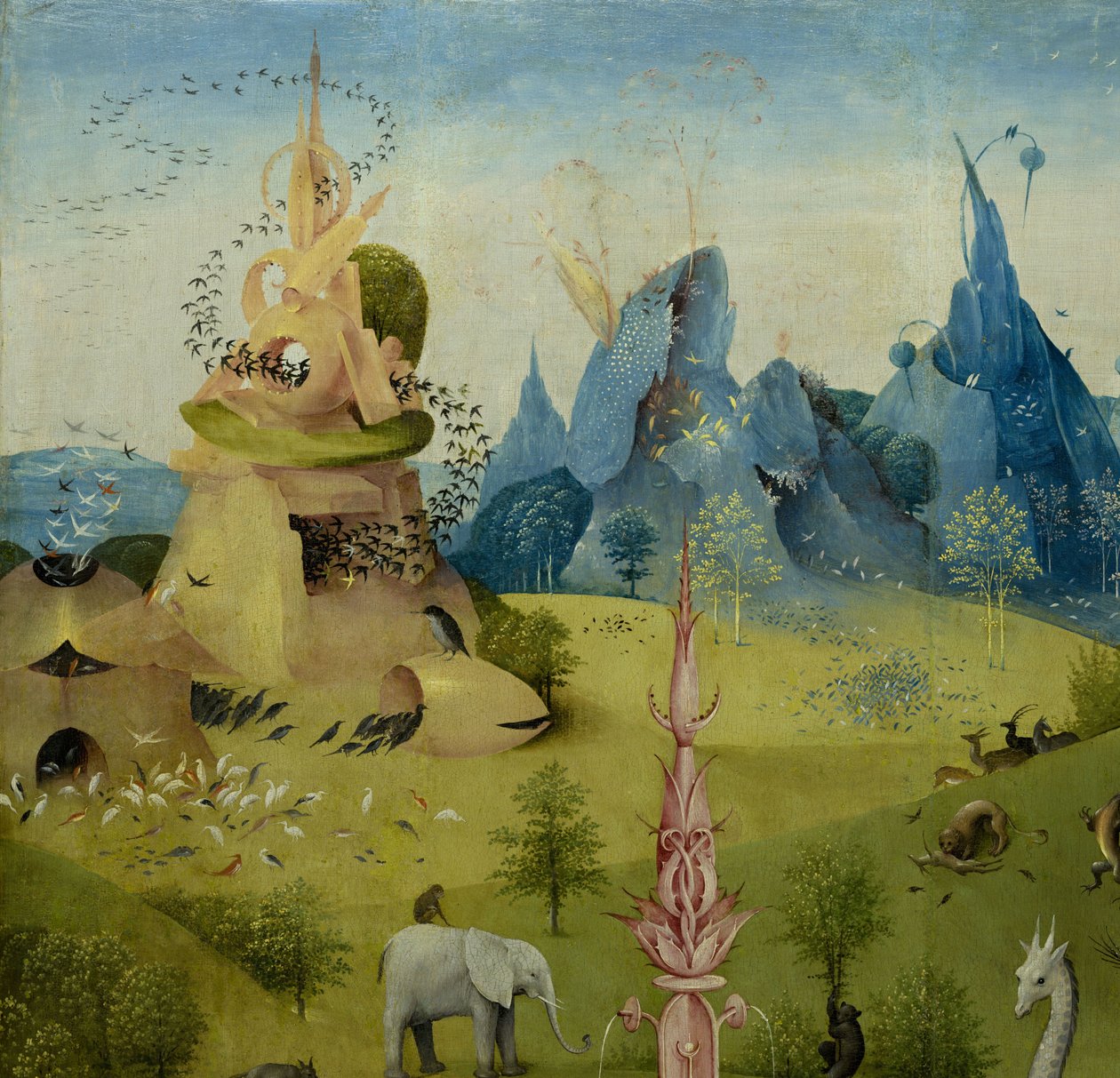 The Garden of Earthly Delights, 1490-1500 av Hieronymus Bosch