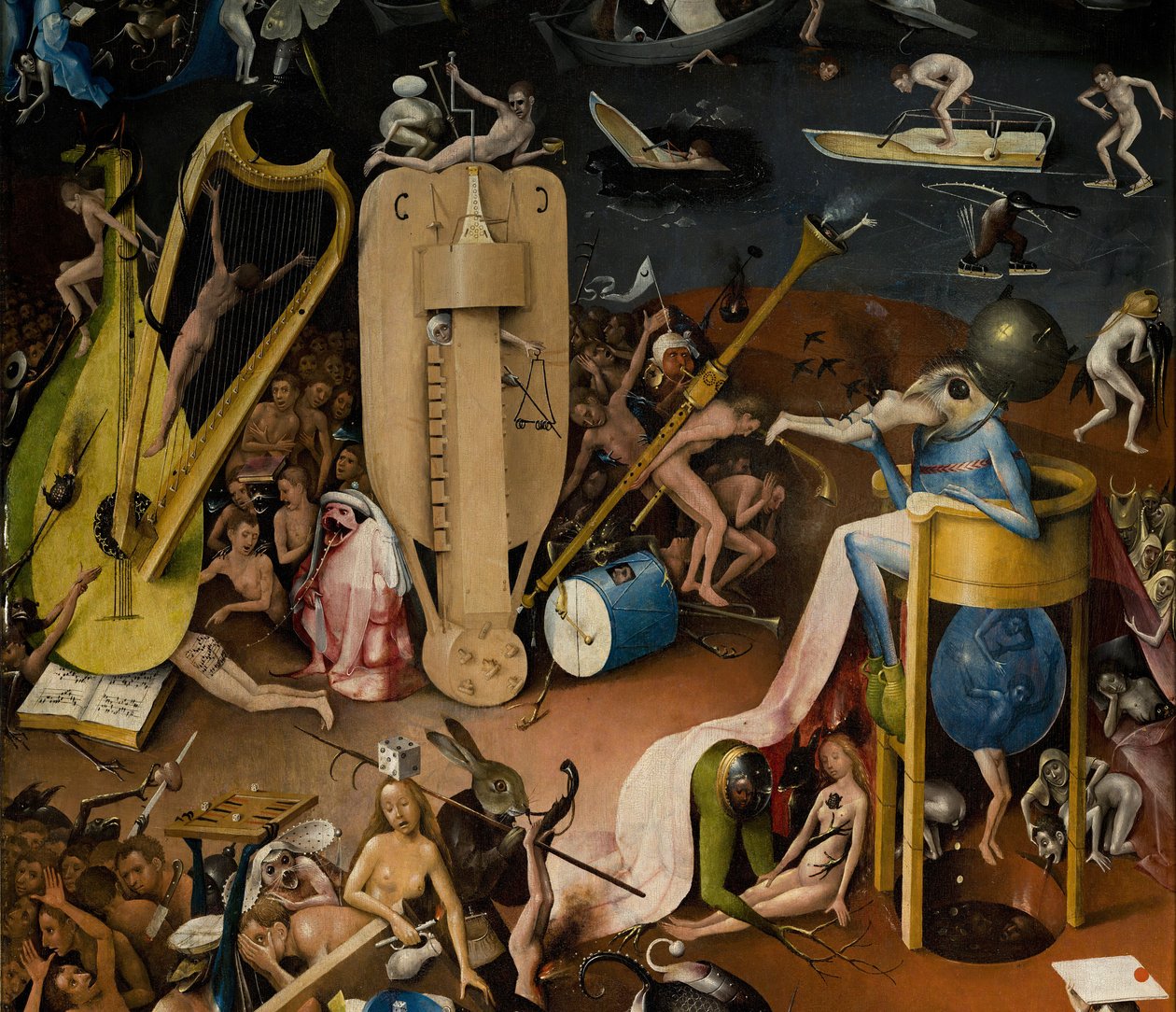 The Garden of Earthly Delights, 1490-1500 av Hieronymus Bosch
