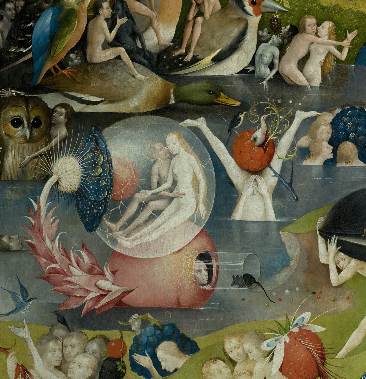 The Garden of Earthly Delights, 1490-1500 av Hieronymus Bosch