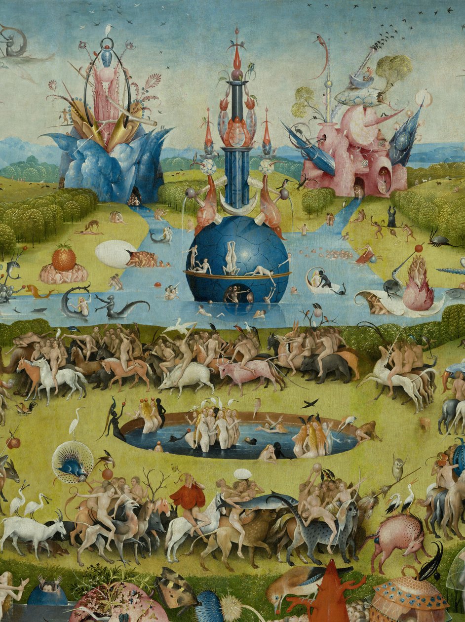 The Garden of Earthly Delights, 1490-1500 av Hieronymus Bosch