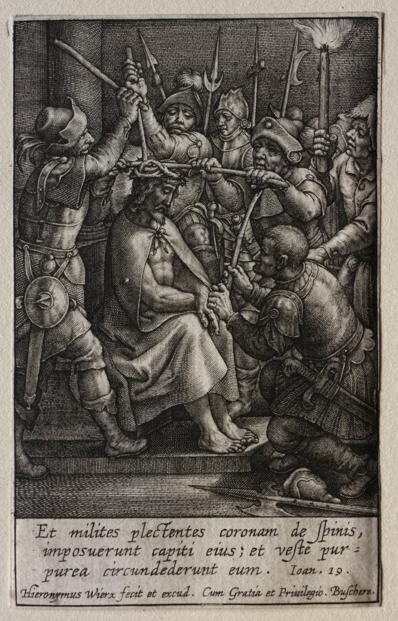 The Passion: The Crowning with Thorns av Hieronymus Wierix