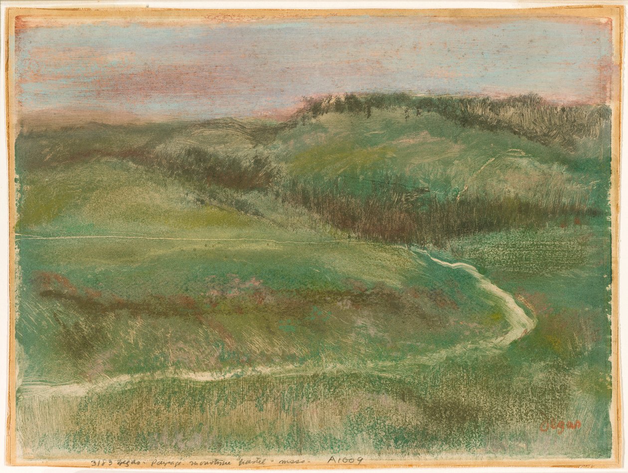 Landskap av Hilaire Germain Edgar Degas