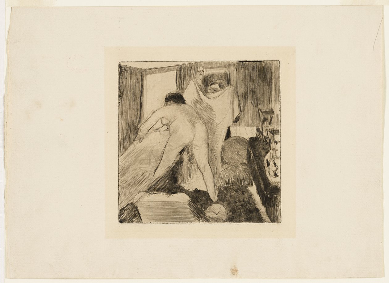 Lämnar badet av Hilaire Germain Edgar Degas