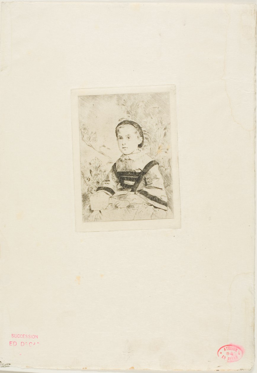 Mlle N. Wolkonska, andra tallriken av Hilaire Germain Edgar Degas