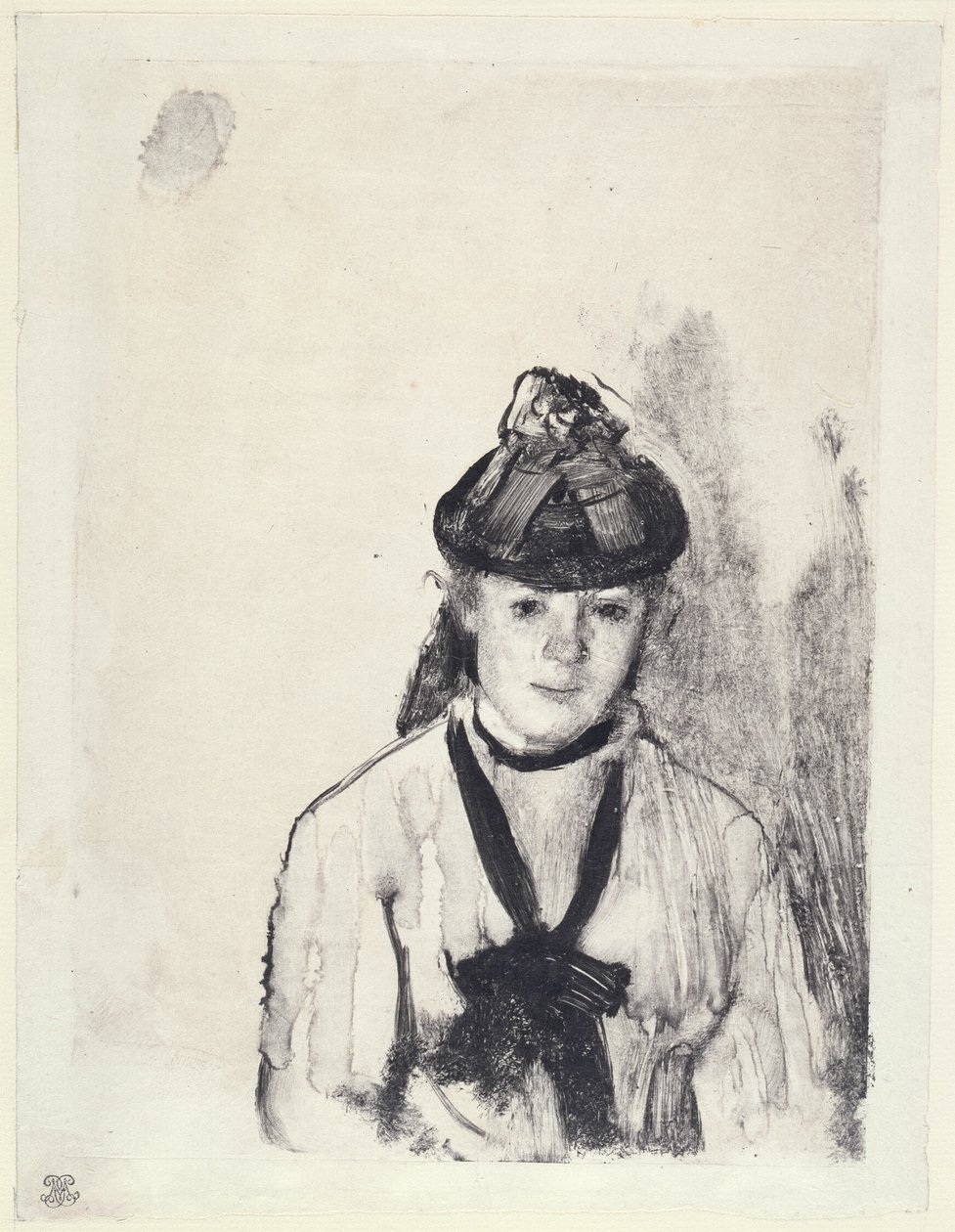 Porträtt av Ellen Andrée av Hilaire Germain Edgar Degas