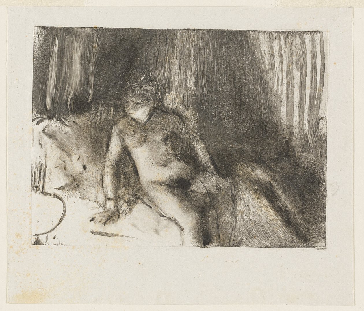 Väntar på av Hilaire Germain Edgar Degas