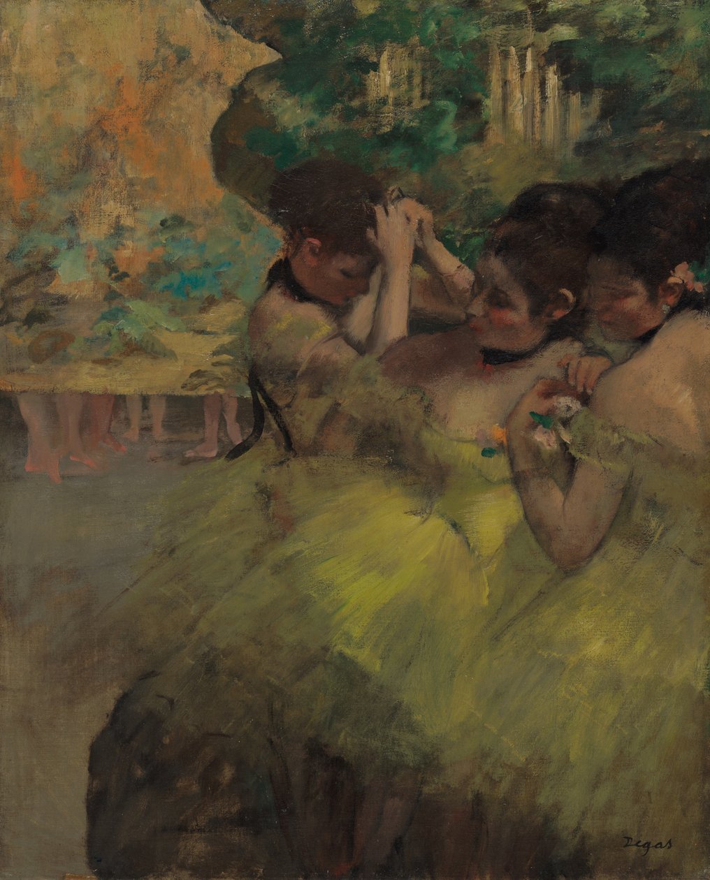 Gula dansare (i kulisserna) av Hilaire Germain Edgar Degas