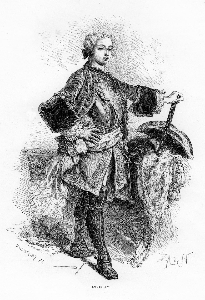 Ludvig XV, kung av Frankrike. av Hildibrand