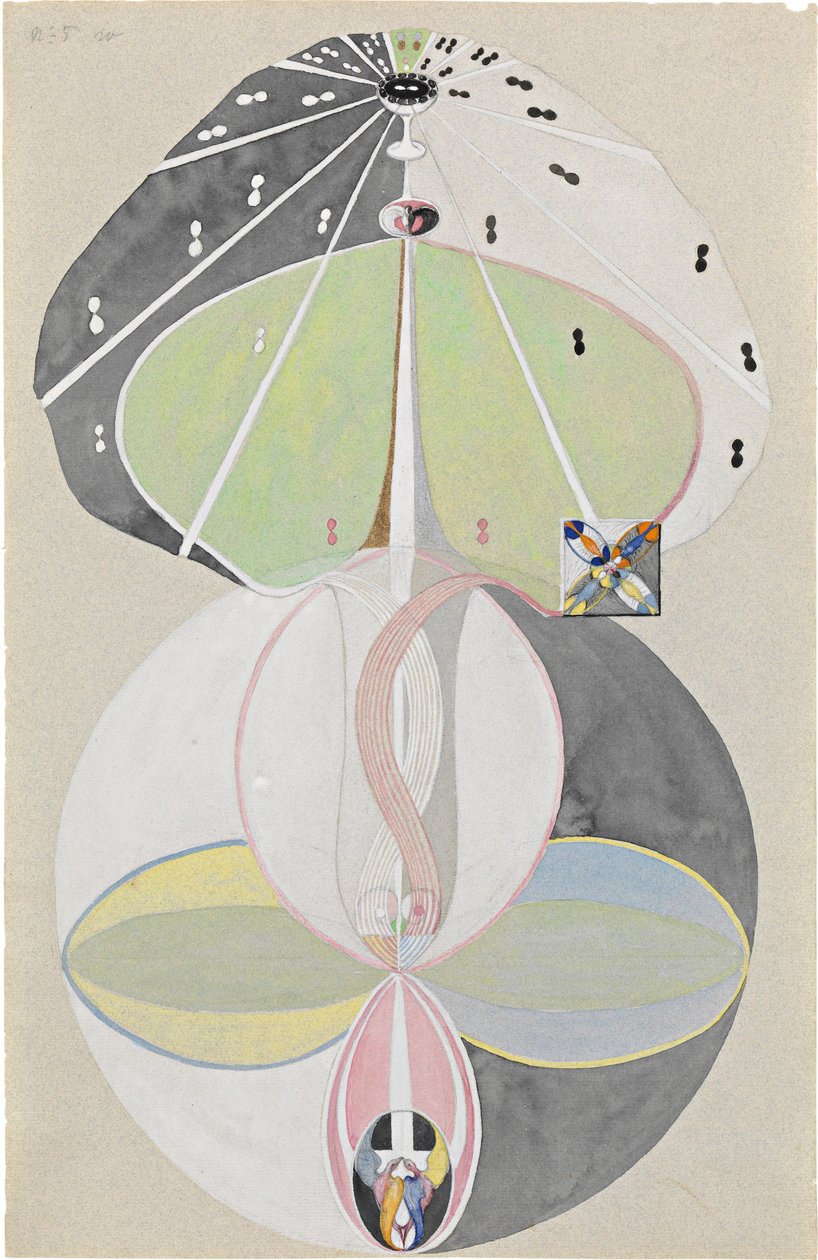 Kunskapens träd, nr 5 av Hilma af Klint