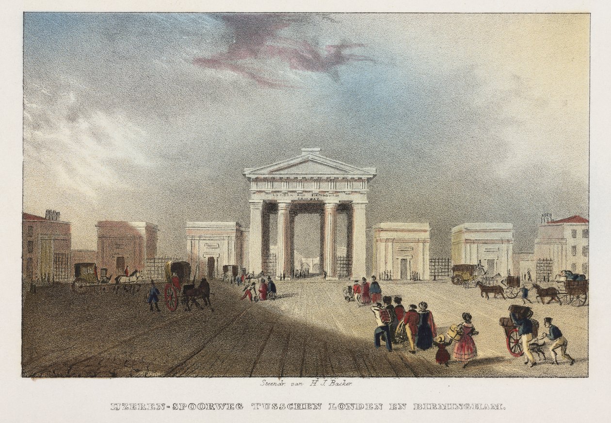 Euston Station, London av Hilmar Johannes after Backer