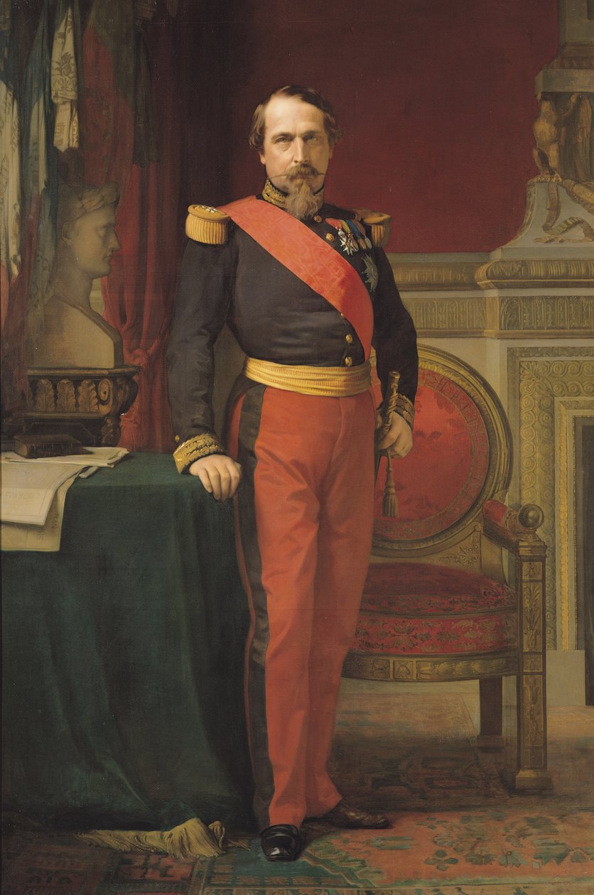 Porträtt av Napoleon III (1808-73) 1862 av Hippolyte Flandrin