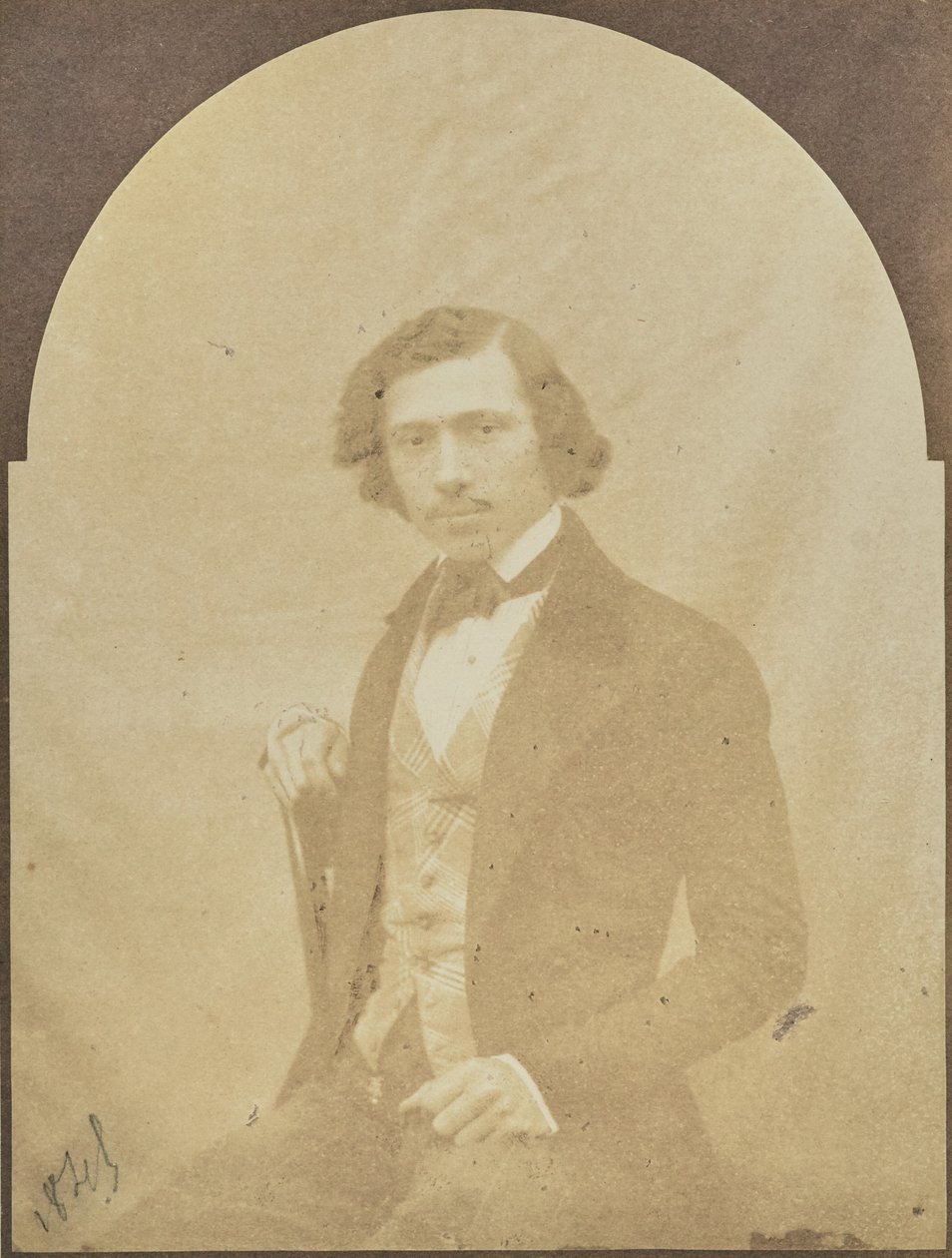 [Porträtt av en sittande man[ av Hippolyte Bayard