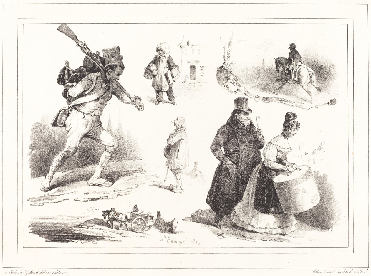 Sociala vinjetter av Hippolyte Bellange