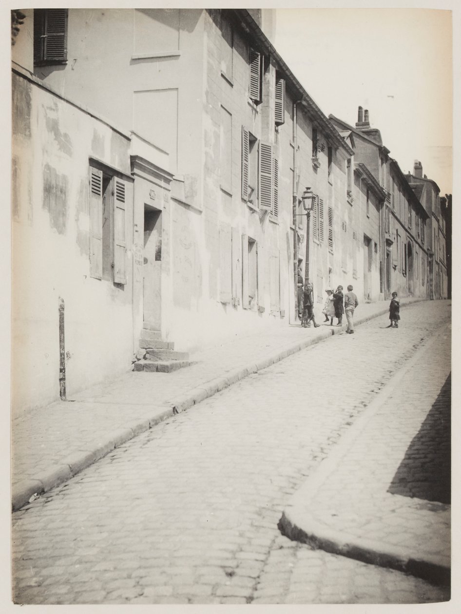 En gata i Montmartre, Paris, ca 1890 (foto) av Hippolyte Blancard