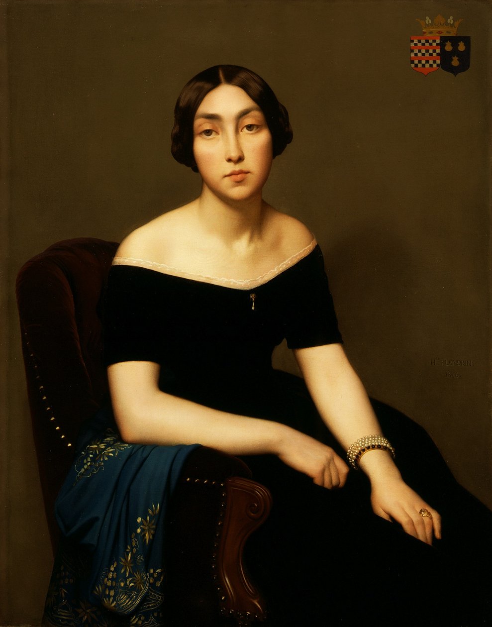 Fru Louis Antoine de Cambourg av Hippolyte Flandrin