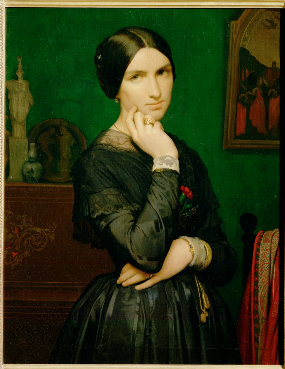 Mme Hippolyte Flandrin (målning på duk) av Hippolyte Flandrin