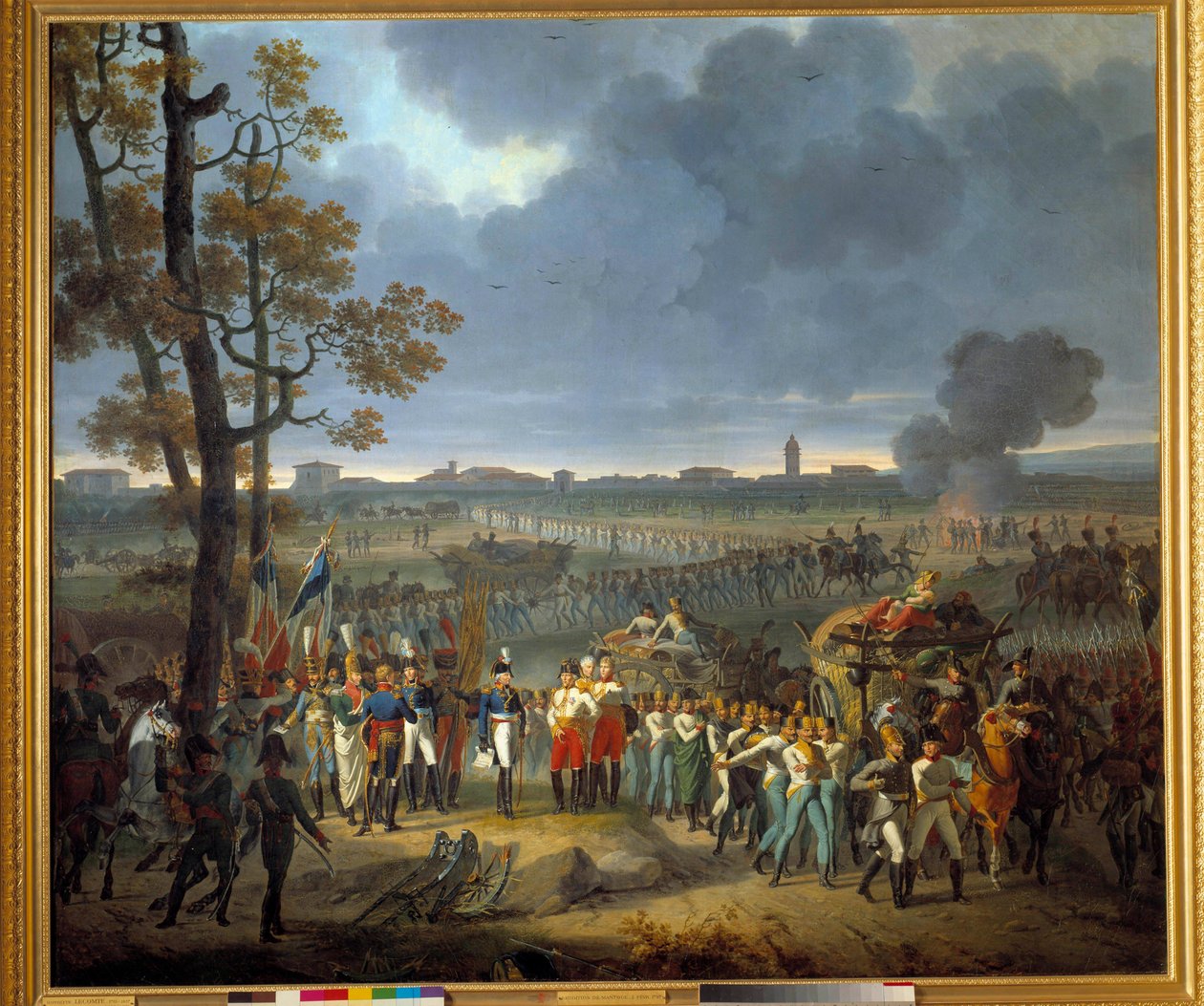 kapitulationen av Mantua (2 februari av Hippolyte Lecomte