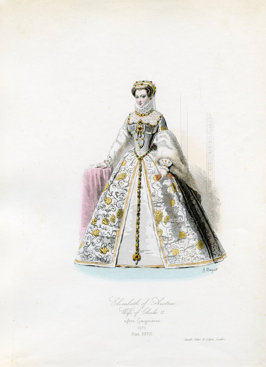 Elisabeth av Österrike av Hippolyte Louis and Polydore Pauquet