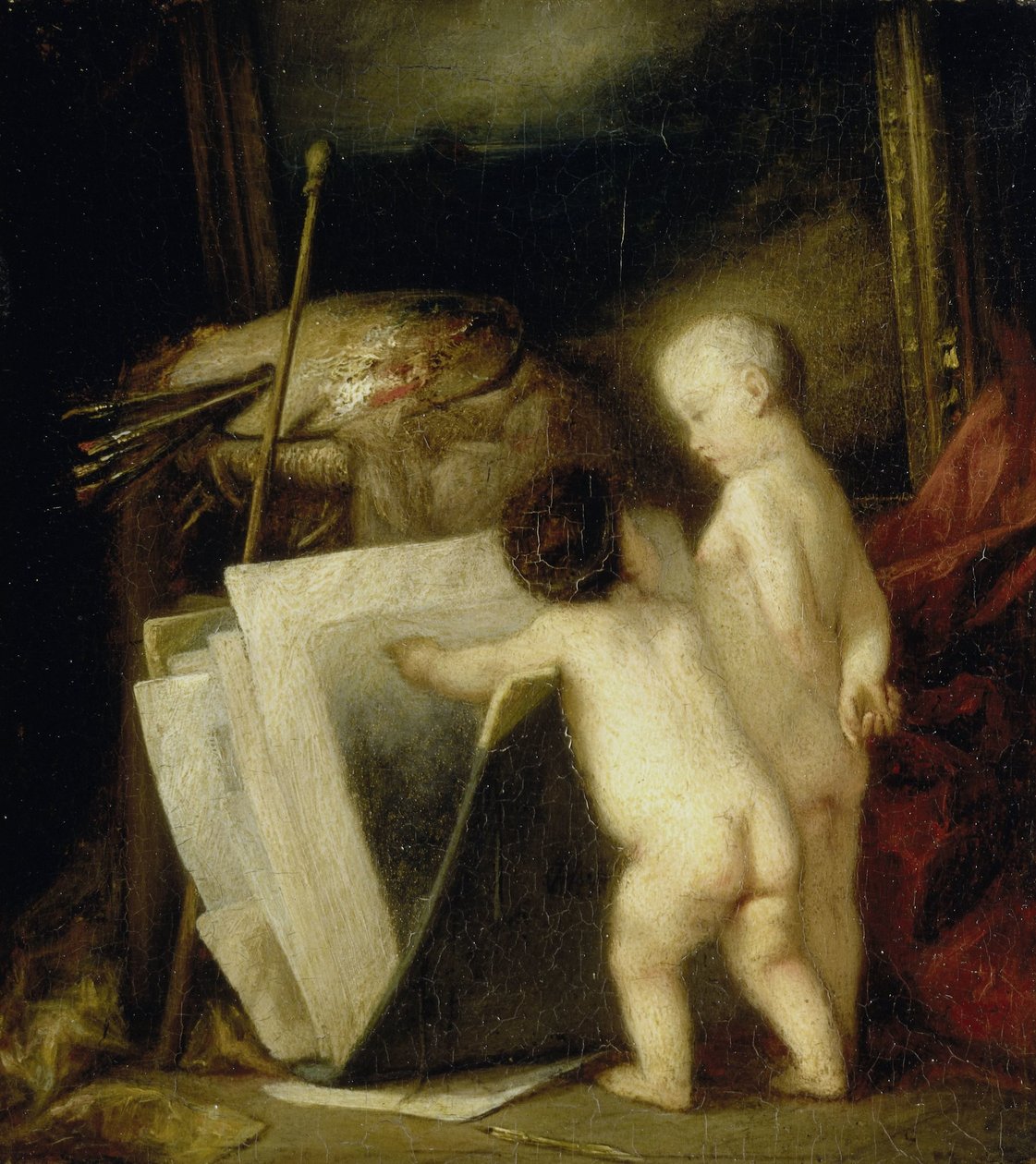 De små konstälskarna av Hippolyte Michaud