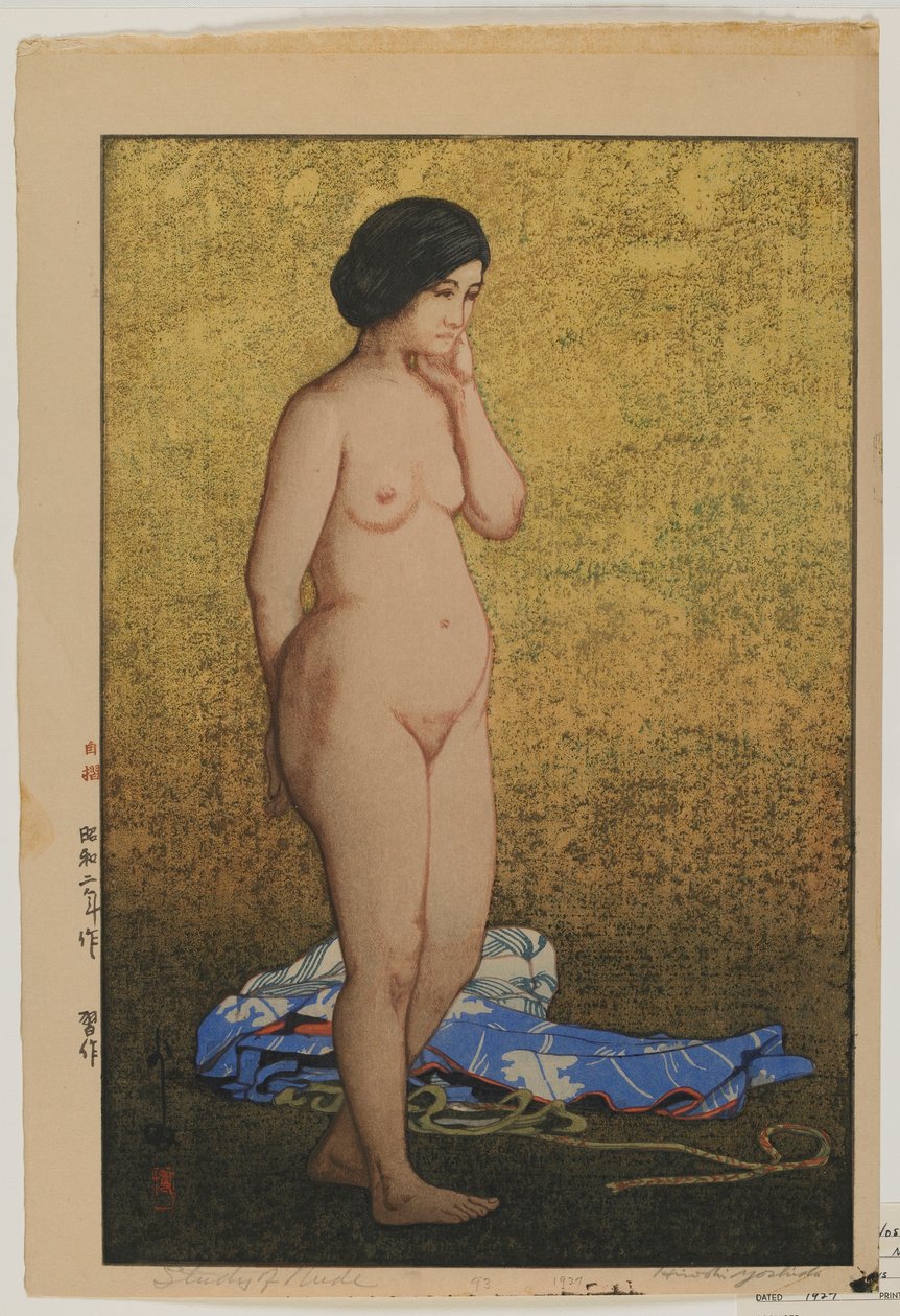 Studie av naken, Showa-eran av Hiroshi Yoshida