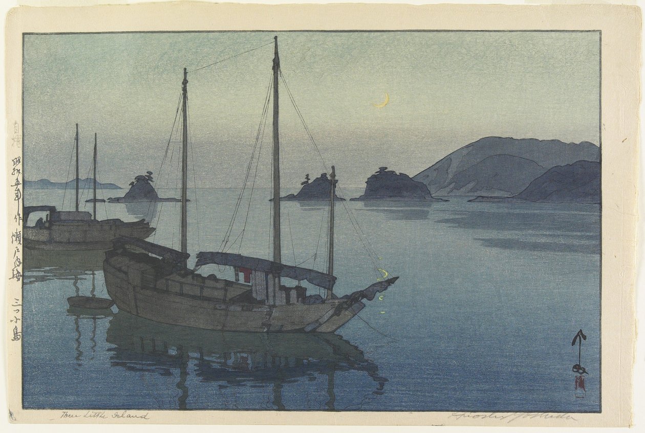 Tre små öar av Hiroshi Yoshida