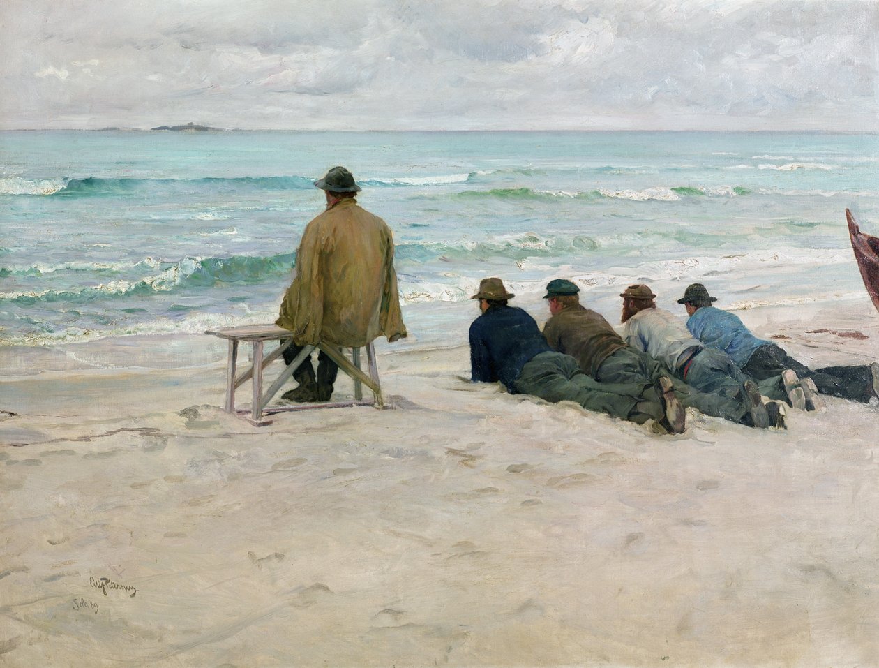 På vakt av Hjalmer Eilif Emanuel Peterssen