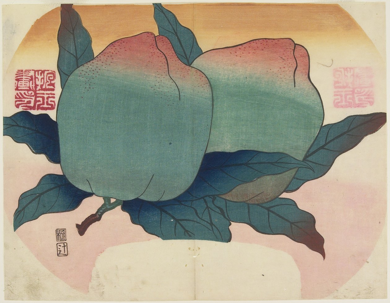 (Fruit on Vine), ca. 1830 av Hogyoku