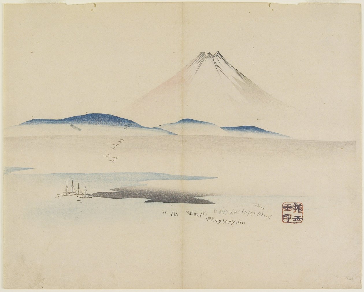 (Mt. Fuji), ca. 1830 av Hogyoku