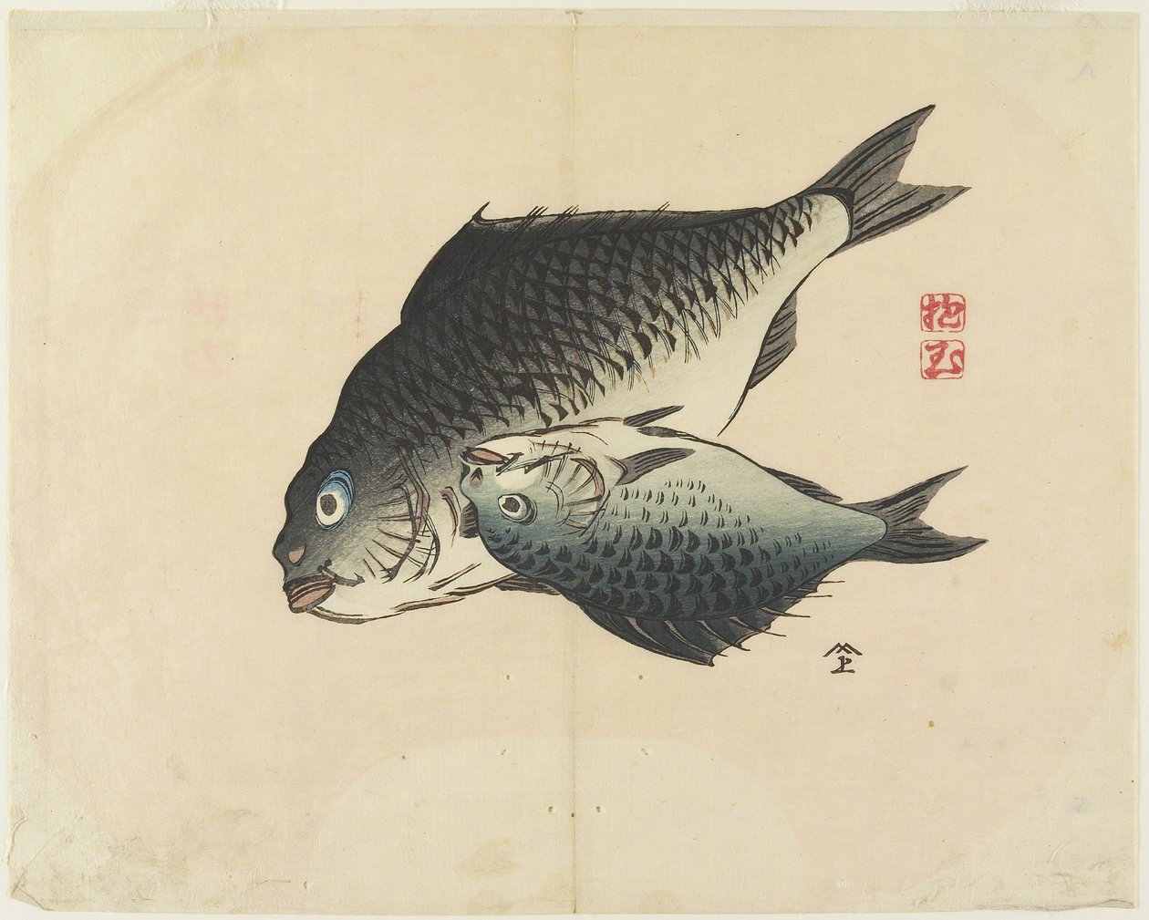 (Fiskpar), ca. 1830 av Hogyoku