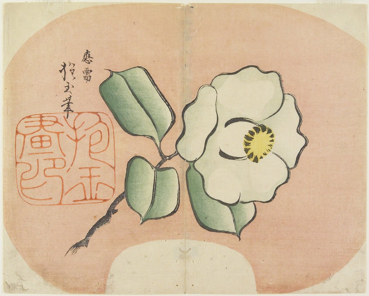 (Vit kamelia), ca. 1830 av Hogyoku