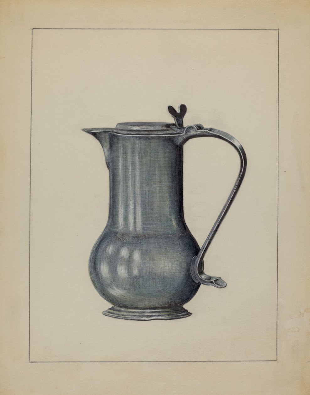 Kaffekanna i tenn, 1936. av Holger Hansen