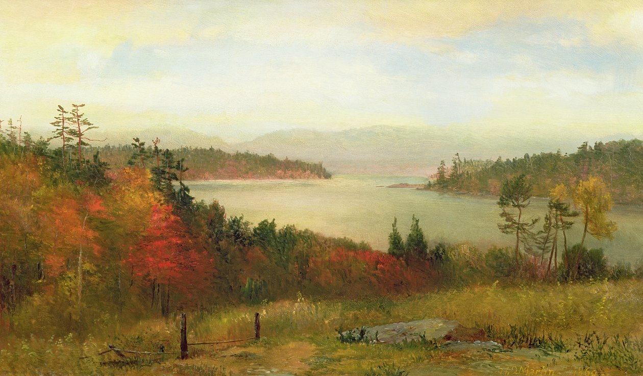 Racket Lake, 1869 av Homer Dodge Martin