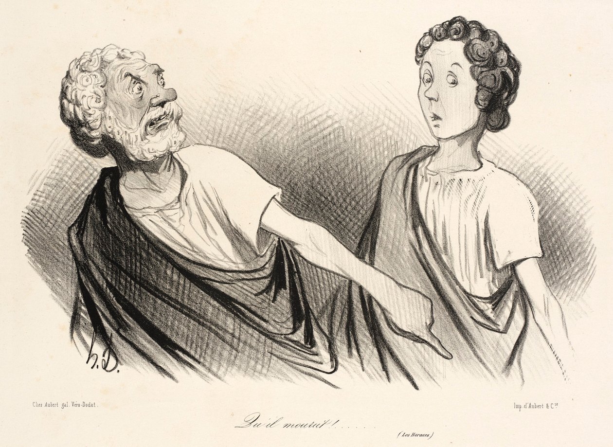  ...Quil mourut!... av Honoré Daumier