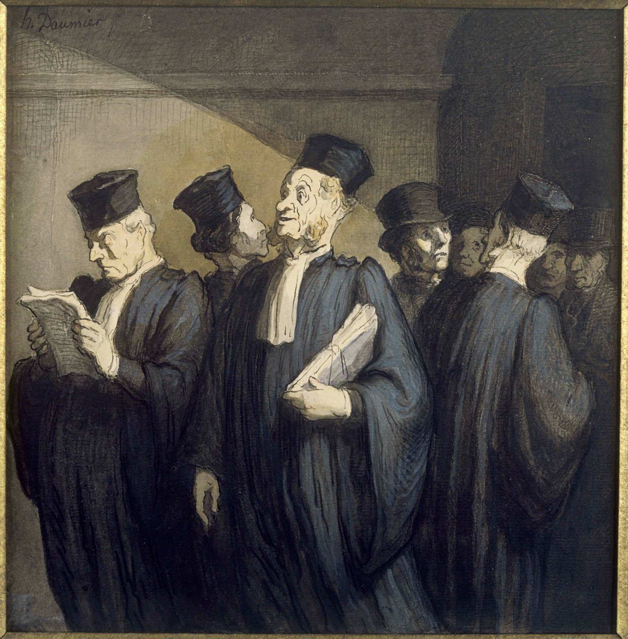 Före utfrågningen av Honoré Daumier